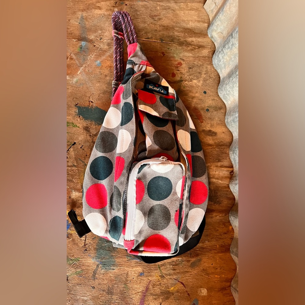 KAVU Original Rope Bag Sling Pack with Adjustable Rope Shoulder Strap